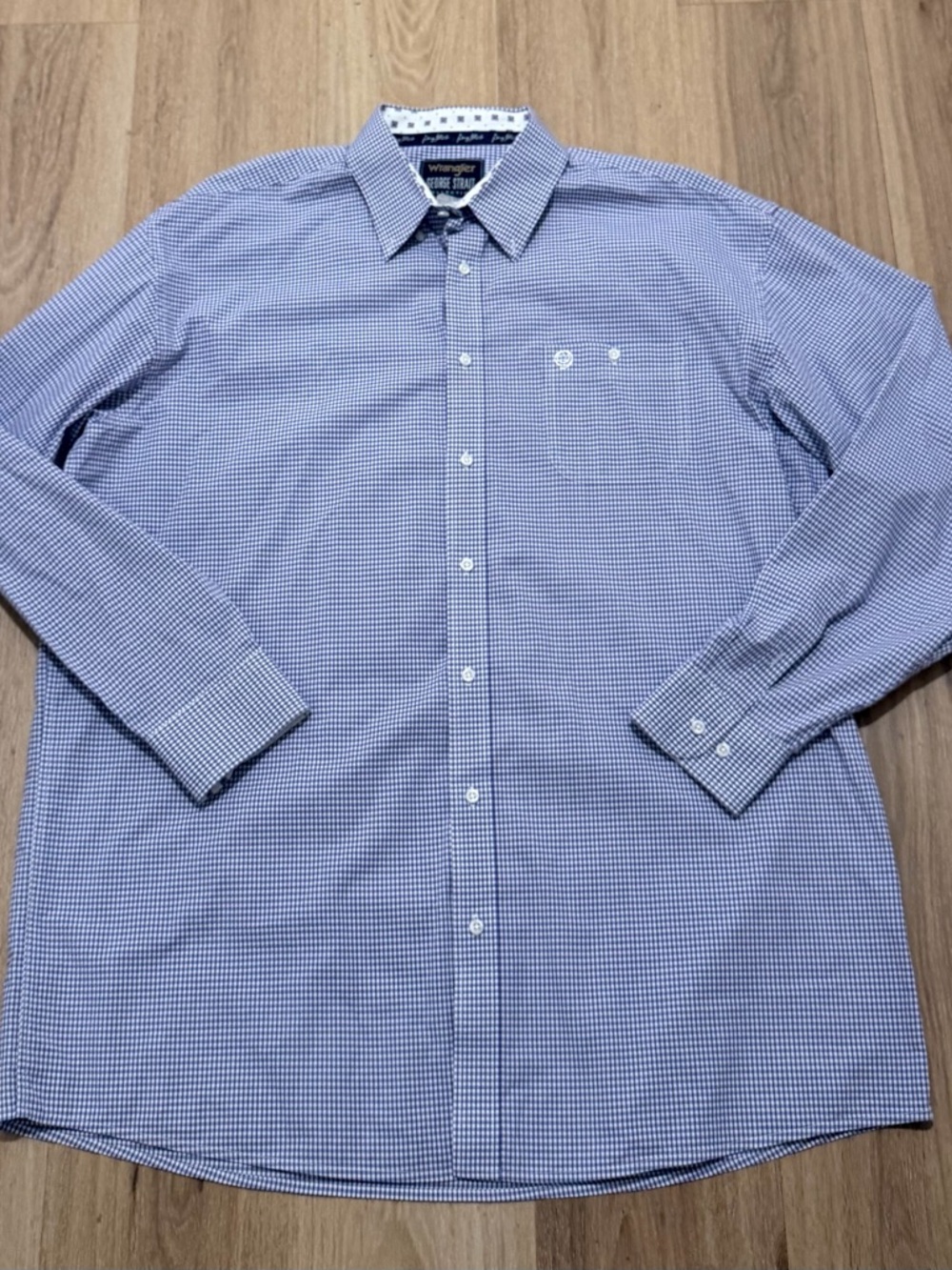 Wrangler George Strait Collection Purple Plaid Button-Down Shirt size 3XLT - Picture 2 of 5